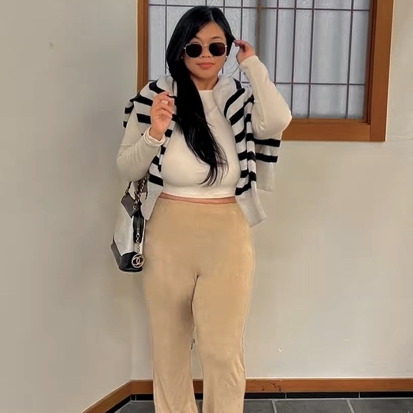 Vintage CC Lambskin Leather Chain Shopping Tote Bag Black/white - Picture 16 of 16